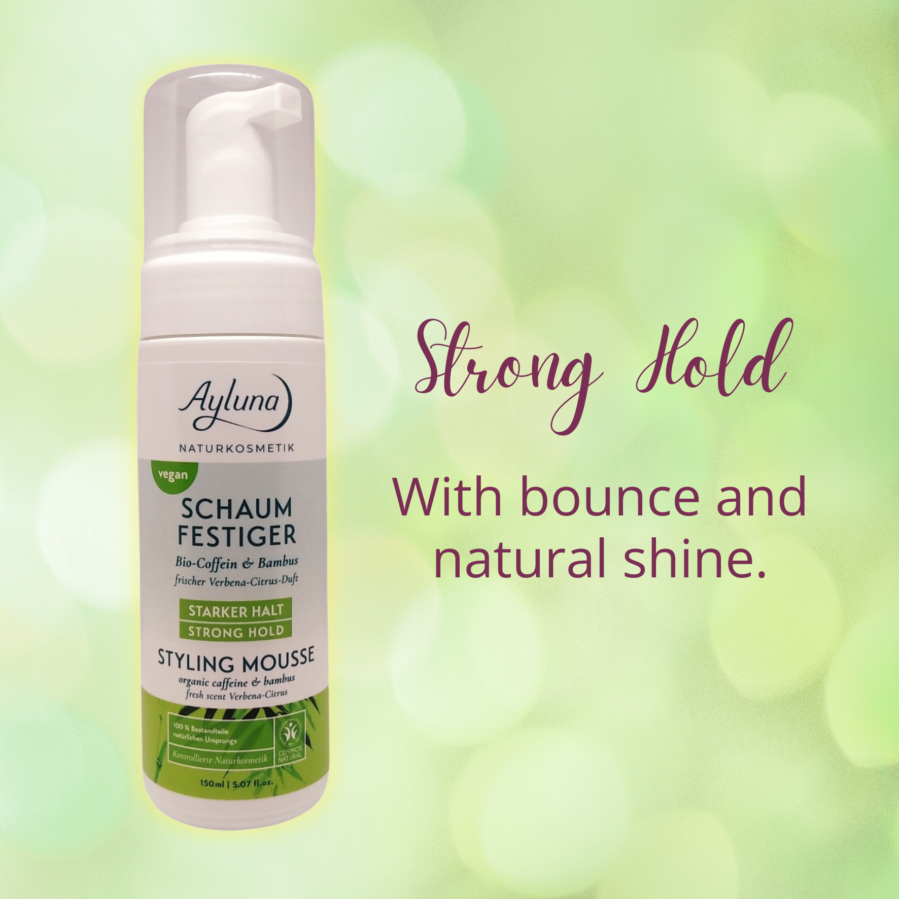 Styling that lasts – flexible, powerful, and with a natural glow for every look.